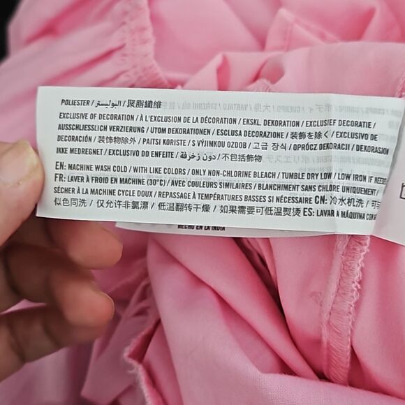 Abercrombie Kids Pink Ruffle Maxi Long Sleeveless Dress Size 9/10 - Picture 11 of 12